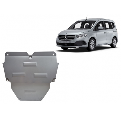 Cubre carter de Aluminio para Mercedes Clase T Año: 2021 - 2025 Grosor: "3"mm Todas las motorizaciones