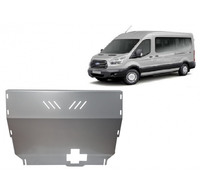 Cubre carter de Aluminio para Ford Transit FWD Año: 2020 - 2023 Grosor: "3"mm Todas las motorizaciones
