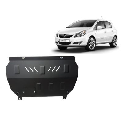 Cubre carter de Acero para Opel Corsa D Año: 2006 - 2014 Grosor: "2"mm Todas las motorizaciones