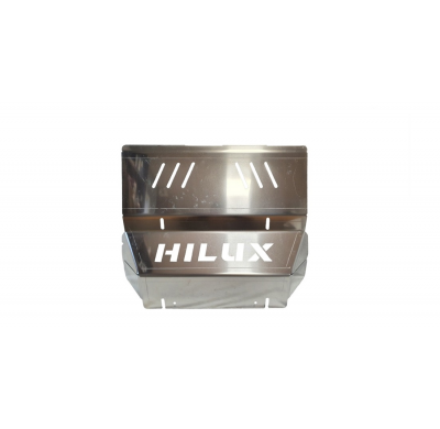 Protector de radiador de aluminio para Toyota Hilux Invincible Año: 2021 - 2025 Grosor: "4"mm Todas las motorizaciones