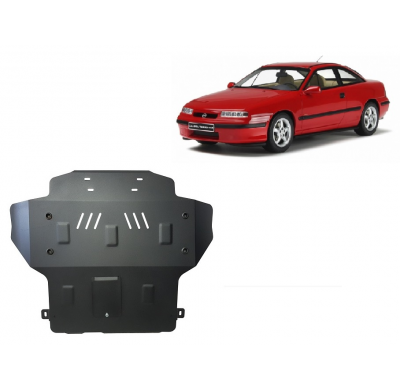 Cubre carter de Acero para Opel Calibra Año: 1990 - 1997 Grosor: "2"mm Todas las motorizaciones