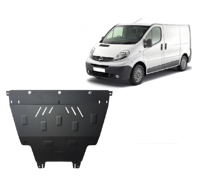 Cubre carter de Acero para Opel Vivaro A Año: 2001 - 2011 Grosor: "2"mm Todas las motorizaciones