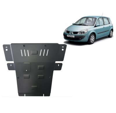 Cubre carter de Acero para Renault Scenic Año: 2004 - 2008 Grosor: "2"mm Todas las motorizaciones