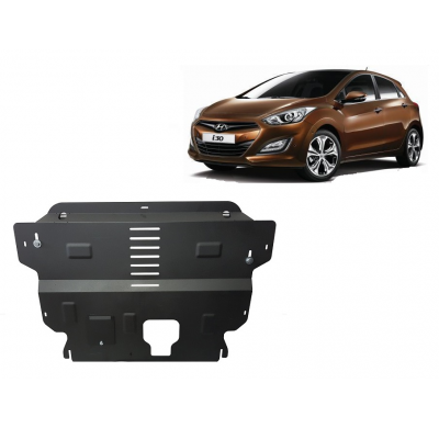 Cubre carter de Acero para Hyundai i30 Año: 2011 - 2014 Grosor: "2"mm Todas las motorizaciones