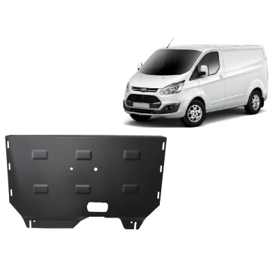 Cubre carter de Acero para el motor y caja de cambios del Ford Transit Custom Año: 2013 - 2019 Grosor: "2"mm 2.0, 2.2 TD