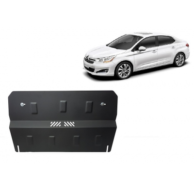 Cubre carter de Acero para el motor y caja de cambios del Citroën C-Elysee Año: 2012 - 2025 Grosor: "2"mm Todas las motorizacion