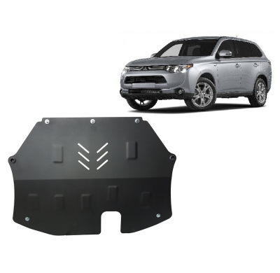 Cubre carter de Acero para Mitsubishi Outlander Año: 2012 - 2021 Grosor: "2,5"mm Todas las motorizaciones