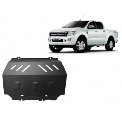 Cubre carter de Acero para Ford Ranger Año: 2010 - 2023 Grosor: "3"mm Todas las motorizaciones