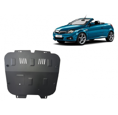 Cubre carter de Acero para Opel Tigra B Año: 2004 - 2009 Grosor: "2"mm Todas las motorizaciones