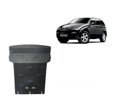 Cubre carter de Acero para SsangYong Kyron Año: 2005 - 2014 Grosor: "2,5"mm 2.0 Xdi; 2.7Xdi; 3.2; 2.3