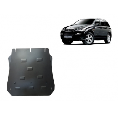 Protector de Acero para caja de cambios del SsangYong Kyron Año: 2005 - 2014 Grosor: "2,5"mm 2.0 Xdi; 2.7Xdi; 3.2; 2.3