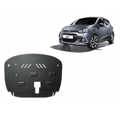 Cubre carter de Acero para Hyundai i10 Año: 2012 - 2017 Grosor: "2"mm