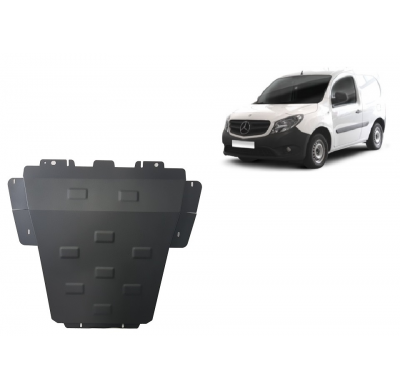 Cubre carter de Acero para Mercedes Citan W415 Año: 2012 - 2021 Grosor: "2"mm Todas las motorizaciones