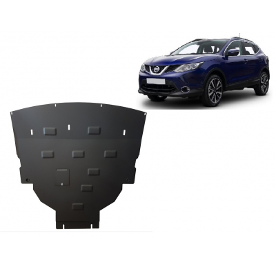 Cubre carter de Acero para Nissan Qashqai J11 Año: 2013 - 2021 Grosor: "2"mm Todas las motorizaciones