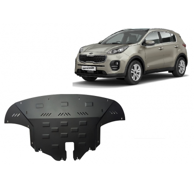 Cubre carter de Acero para Kia Sportage Año: 2015 - 2019 Grosor: "2"mm Todas las motorizaciones