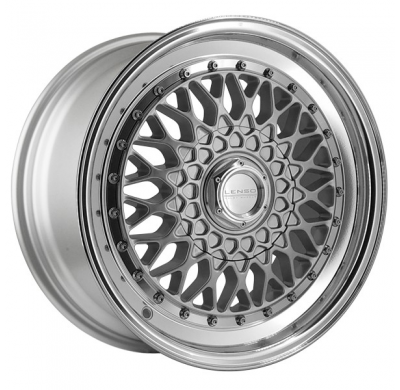 Llanta LENSO WHEELS BSX 7,5X16" BLANK ET25 CB73,1 PLATA ARO PULIDO