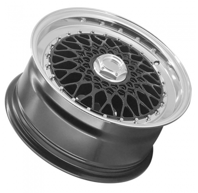 Llanta LENSO WHEELS BSX 7,5X16" BLANK ET25 CB73,1 NEGRO ARO PULIDO