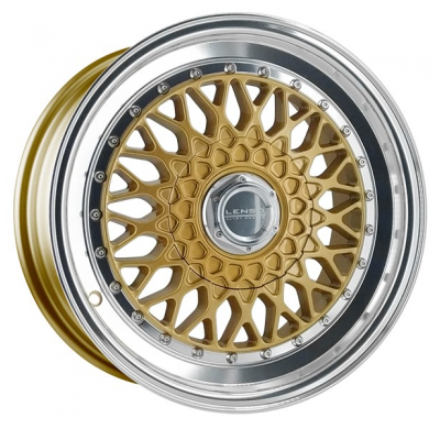 Llanta LENSO WHEELS BSX 7,5X16" BLANK ET25 CB73,1 ORO ARO PULIDO