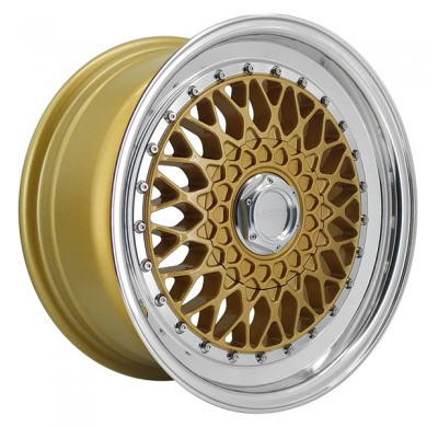 Llanta LENSO WHEELS BSX 7,5X16" BLANK ET25 CB73,1 ORO ARO PULIDO