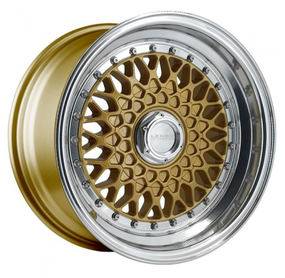 Llanta LENSO WHEELS BSX 8,0X15" BLANK ET25 CB73,1 ORO ARO PULIDO