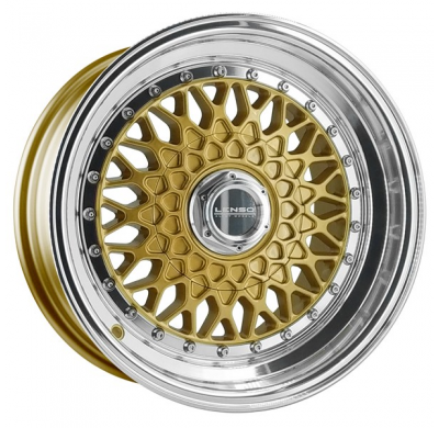 Llanta LENSO WHEELS BSX 8,0X15" BLANK ET25 CB73,1 ORO ARO PULIDO