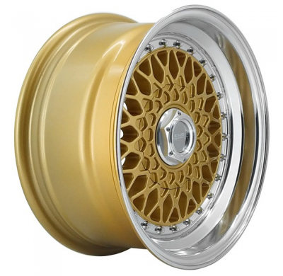 Llanta LENSO WHEELS BSX 8,0X15" BLANK ET25 CB73,1 ORO ARO PULIDO