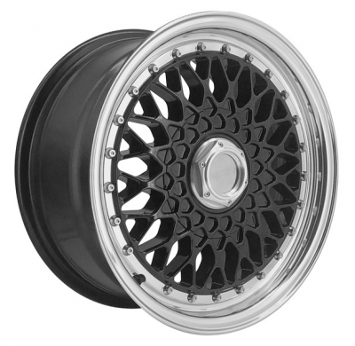Llanta LENSO WHEELS BSX 7,0X15" BLANK ET20 CB73,1 NEGRO ARO PULIDO