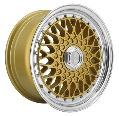 Llanta LENSO WHEELS BSX 7,0X15" BLANK ET20 CB73,1 ORO ARO PULIDO