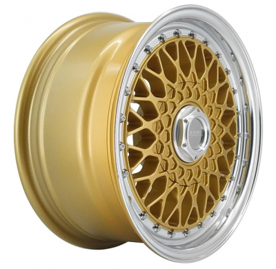 Llanta LENSO WHEELS BSX 7,0X15" BLANK ET20 CB73,1 ORO ARO PULIDO