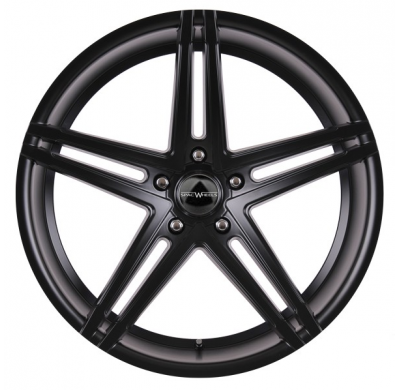 Llanta SPACWHEELS ATLANTIC 10,5X22" BLANK ET40 CB74,1 NEGRO MATE | 5 BRAZOS DOBLES