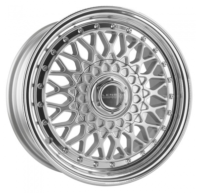 Llanta LENSO WHEELS BSX 7,0X15" 4X100/108 ET20 CB73,1 PLATA ARO PULIDO