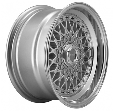 Llanta LENSO WHEELS BSX 8,0X15" 4X100/108 ET25 CB73,1 PLATA ARO PULIDO