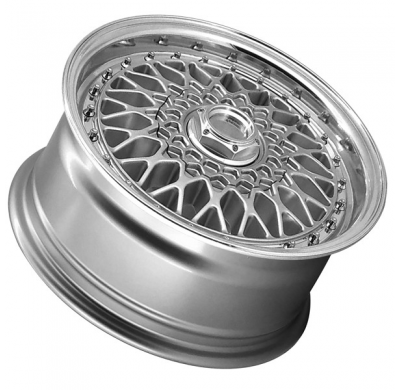 Llanta LENSO WHEELS BSX 7,0X15" 4X100/108 ET38 CB73,1 PLATA ARO PULIDO