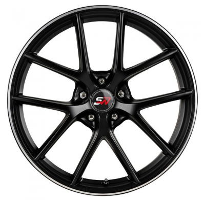 Llanta SPACWHEELS VECTOR 7,5X17" 5X BLANK ET35 CB74,1 NEGRO MATE