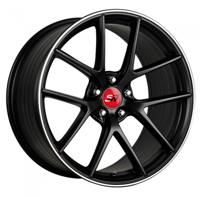 Llanta SPACWHEELS VECTOR 7,5X17" 5X BLANK ET35 CB74,1 NEGRO MATE