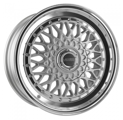 Llanta LENSO WHEELS BSX 7,5X16" 4X100 ET25 CB73,1 PLATA ARO PULIDO