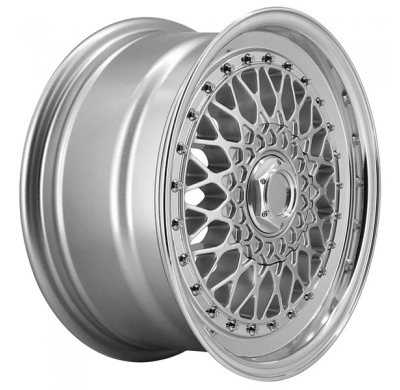 Llanta LENSO WHEELS BSX 7,5X16" 4X100 ET25 CB73,1 PLATA ARO PULIDO