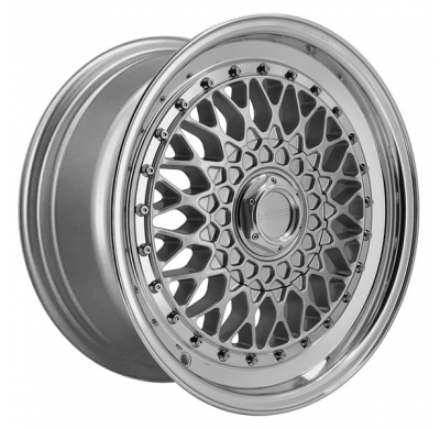 Llanta LENSO WHEELS BSX 7,5X16" 5X100 ET38 CB73,1 PLATA ARO PULIDO