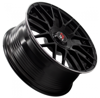 Llanta SPACWHEELS F083 8,0X18" BLANK ET30 CB73,1 BLACK GLOSS / LIP ALUM