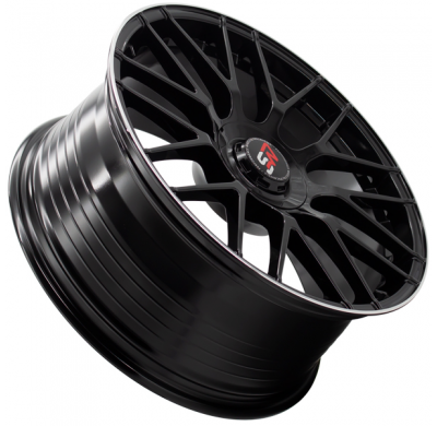 Llanta SPACWHEELS F083 8,5X19" 5X112 ET40 CB73,1 BLACK GLOSS / LIP ALUM