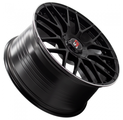 Llanta SPACWHEELS F083 9,5X19" BLANK ET40 CB73,1 BLACK GLOSS / LIP ALUM