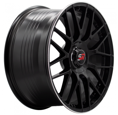Llanta SPACWHEELS F083 9,5X19" BLANK ET40 CB73,1 BLACK GLOSS / LIP ALUM