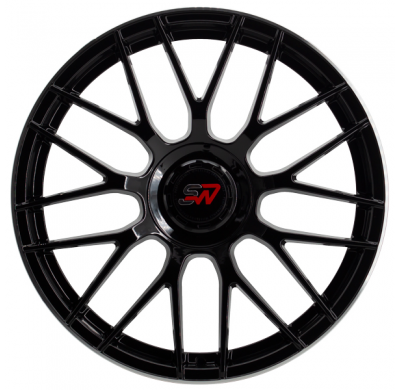 Llanta SPACWHEELS F083 9,5X19" BLANK ET40 CB73,1 BLACK GLOSS / LIP ALUM