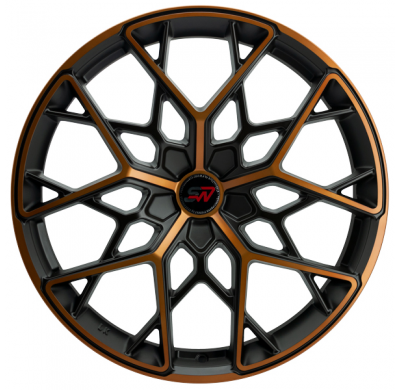 Llanta SPACWHEELS PW29 8,5X20" BLANK ET35 CB73,1 BLACK FACE DARK GOLD