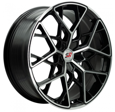 Llanta SPACWHEELS PW29 8,5X20" BLANK ET35 CB73,1 BLACK MACHINE FACE