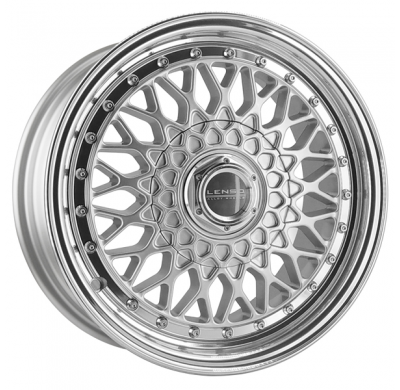 Llanta LENSO WHEELS BSX 7,0X15" 5X114,3 ET35 CB73,1 PLATA ARO PULIDO