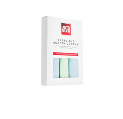 Paños para vidrio y pantalla Autoglym: juego de tres piezas