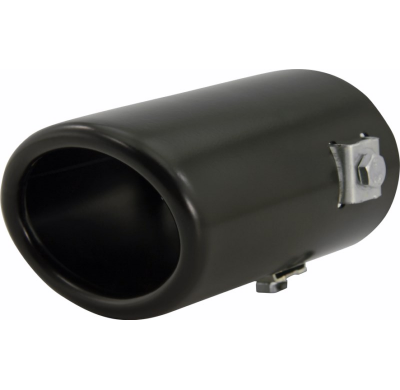 Cola Escape Ovalada Acabado Negro  - Diameter 80x60mm - Length 105mm - Connection Diameter ->55mm