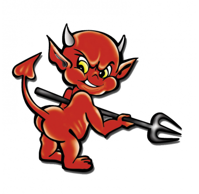 Adhesivo Funny Devil - 11x10.5cm