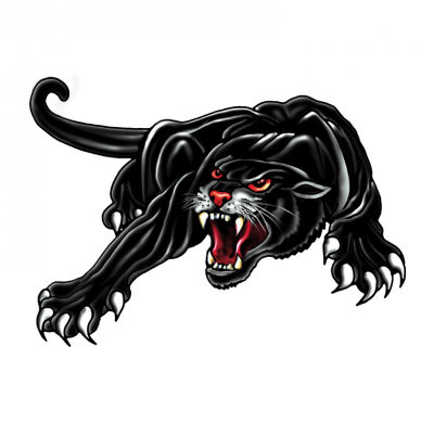 Pegatina Pantera - Negra - 18x12cm